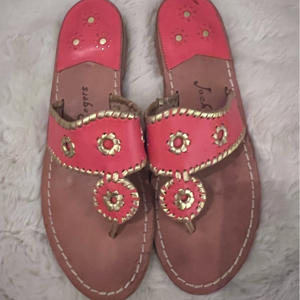 Jack Rogers Flat Sandals sz 10 but fits like a 9